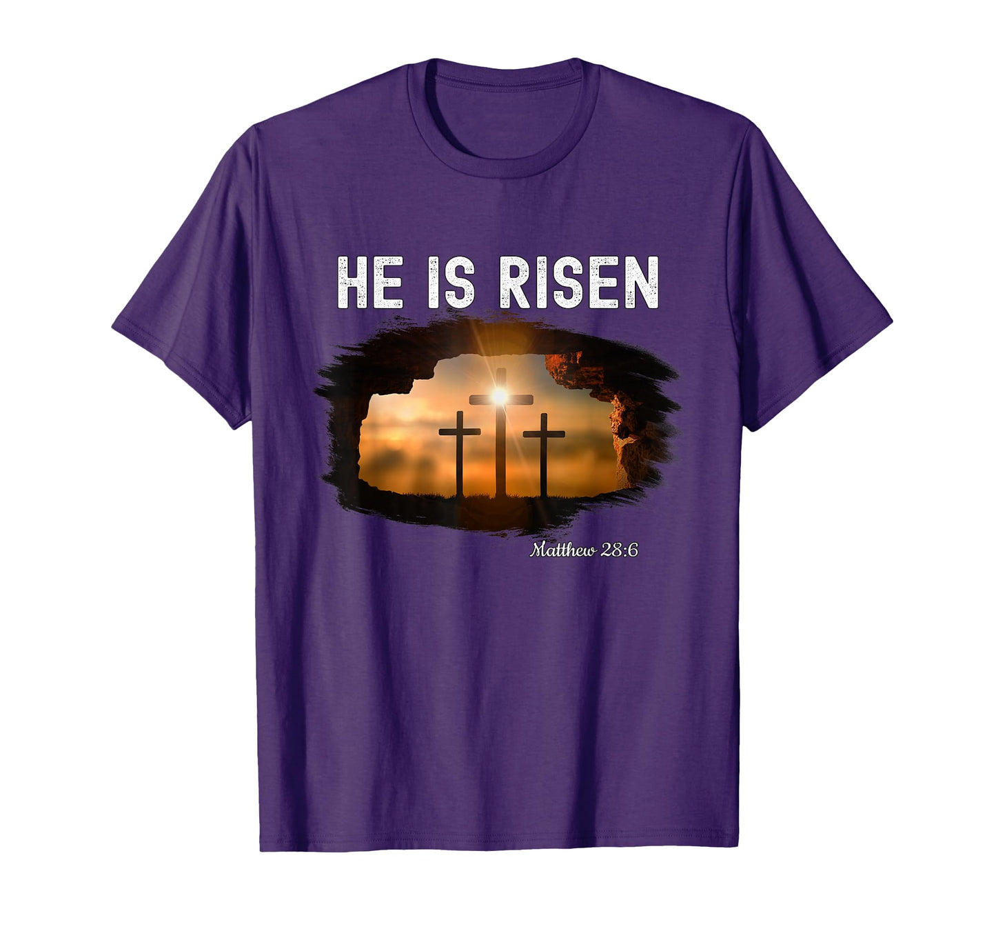 He is risen Christian Easter Jesus Matthew 28:6 T-Shirt