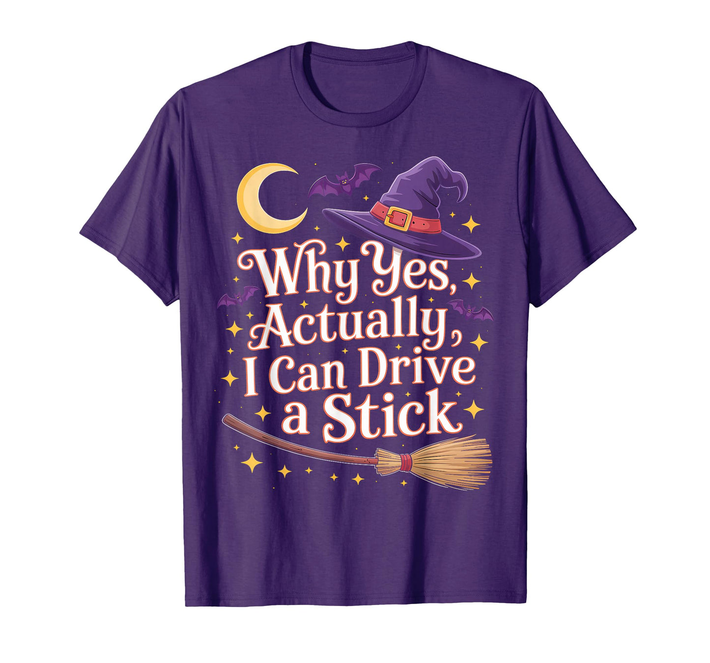 Funny Halloween Why Yes Actually I Can Drive A Stick T-Shirt