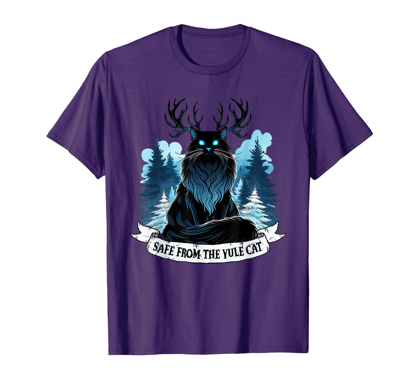 Safe from the Yule Cat Christmas Icelandic Iceland Folklore T-Shirt for Men Women Kids