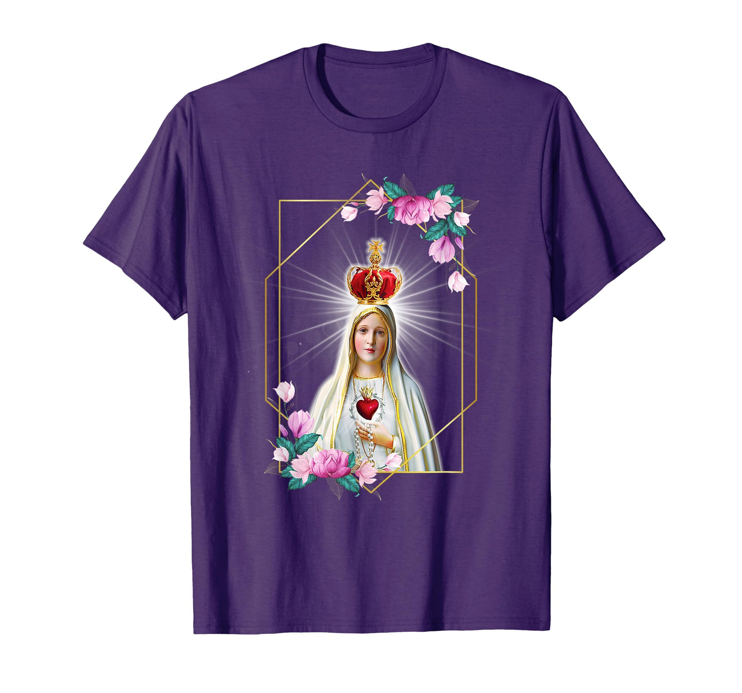 Our Lady of Fatima Immaculate Heart of Blessed Virgin Mary T-Shirt