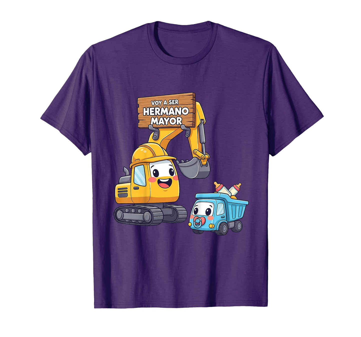 Voy A Ser Hermano Mayor - Big Brother Spanish Construction T-Shirt