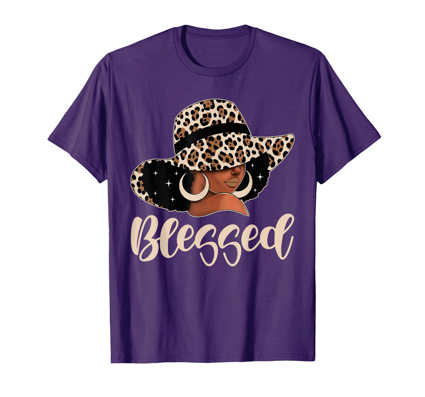 Blessed Black Woman Praying Afro African American Christian T-Shirt