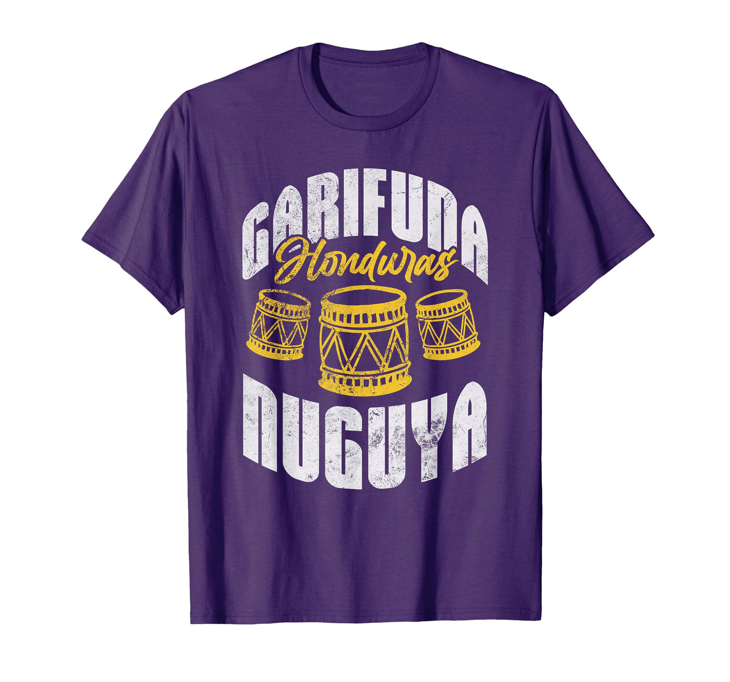 Garifuna Honduras Nuguya Cultural Music Distressed T-Shirt