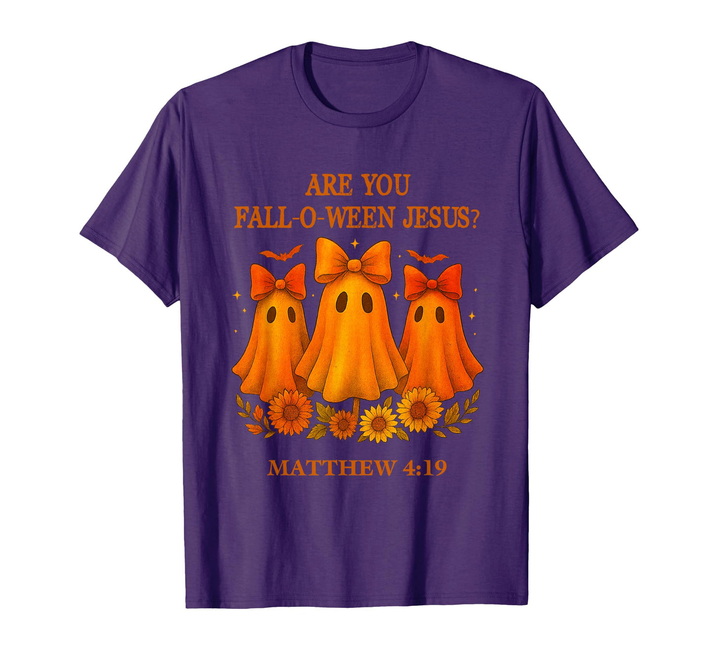 are You Falloween Jesus Spooky Halloween Matthew Bible Verse T-Shirt