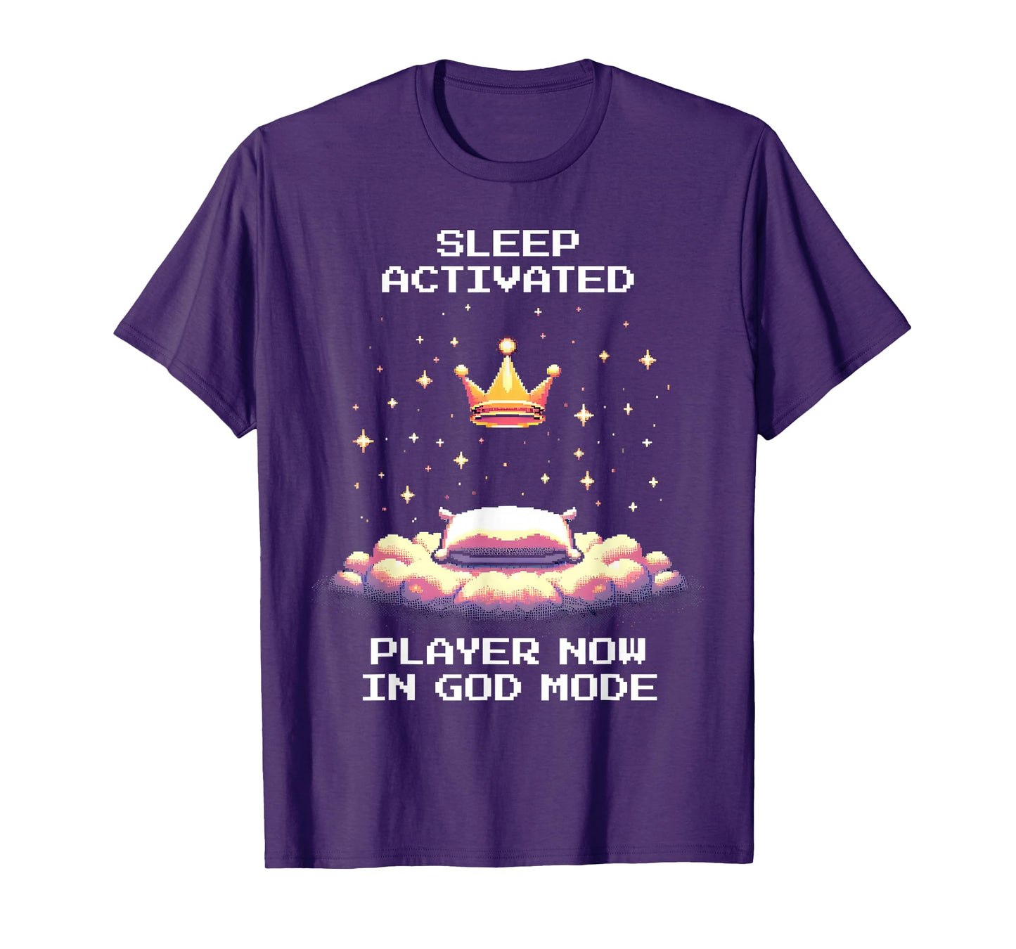 God Mode Sleep | Pixel Lucid Dream Retro Gaming T-Shirt