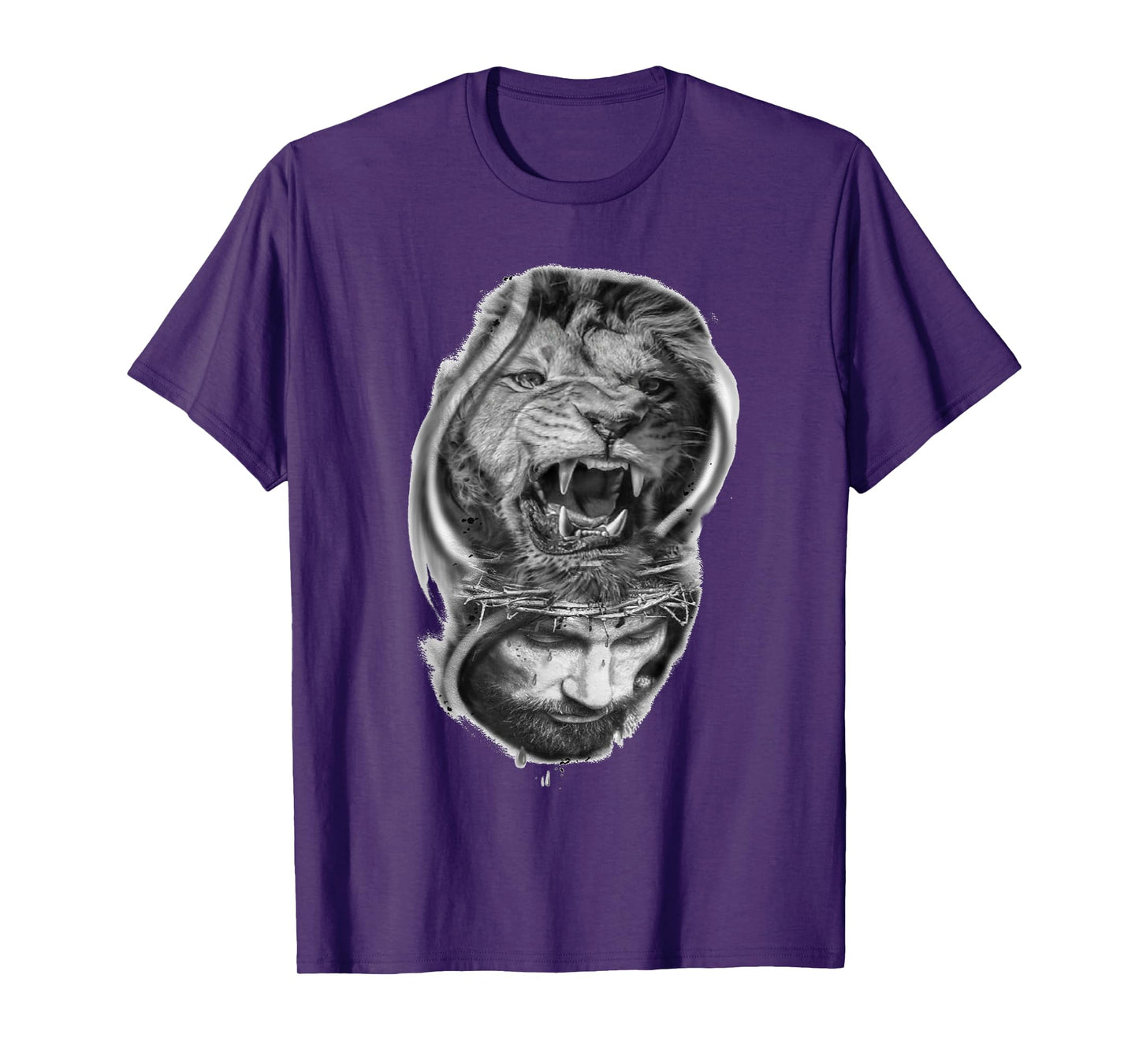 Lion of Judah and Jesus Prayer Christian T-Shirt T-Shirt