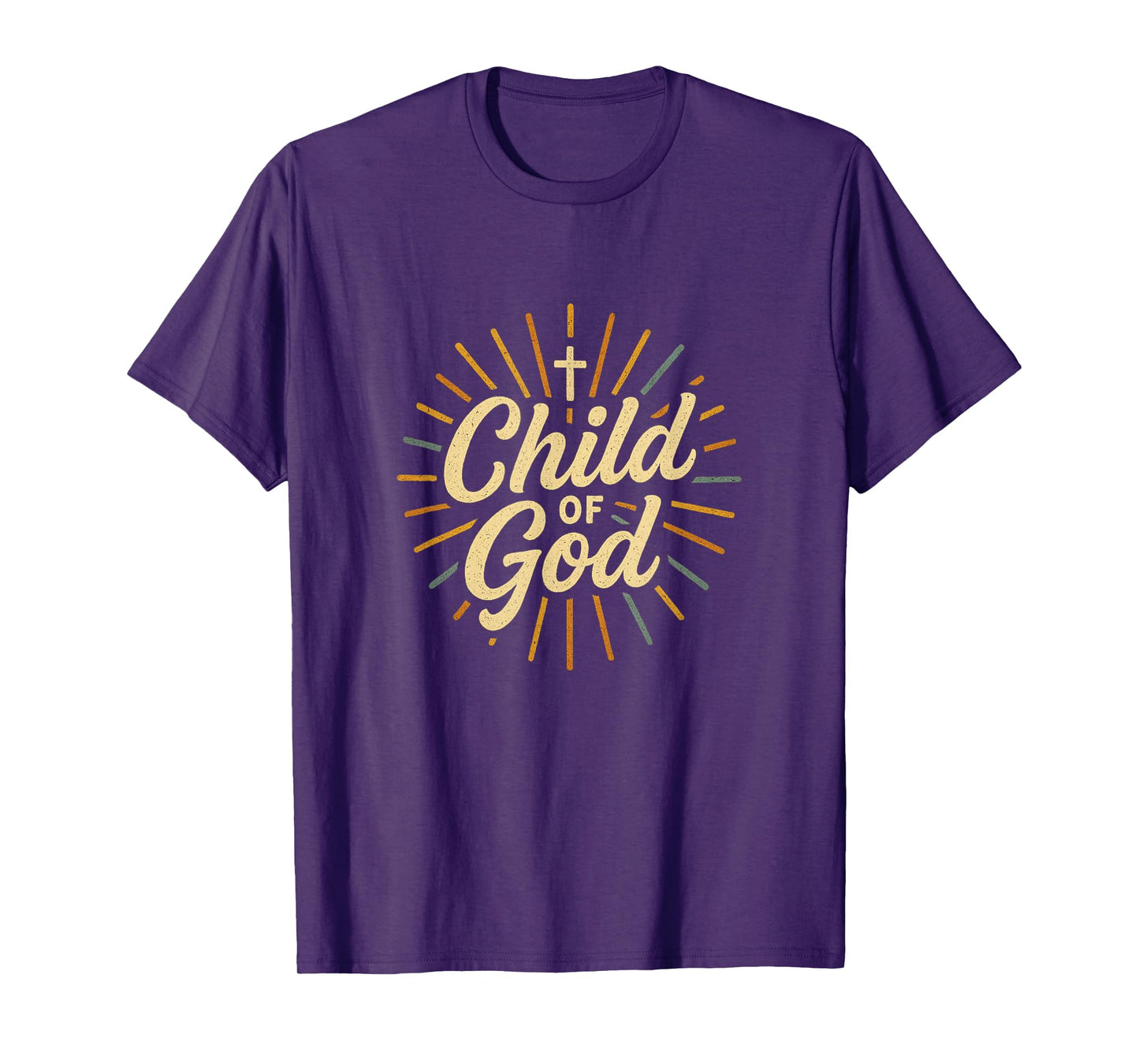 Child of God Christian Cross Faith Inspired Graphic T-Shirt