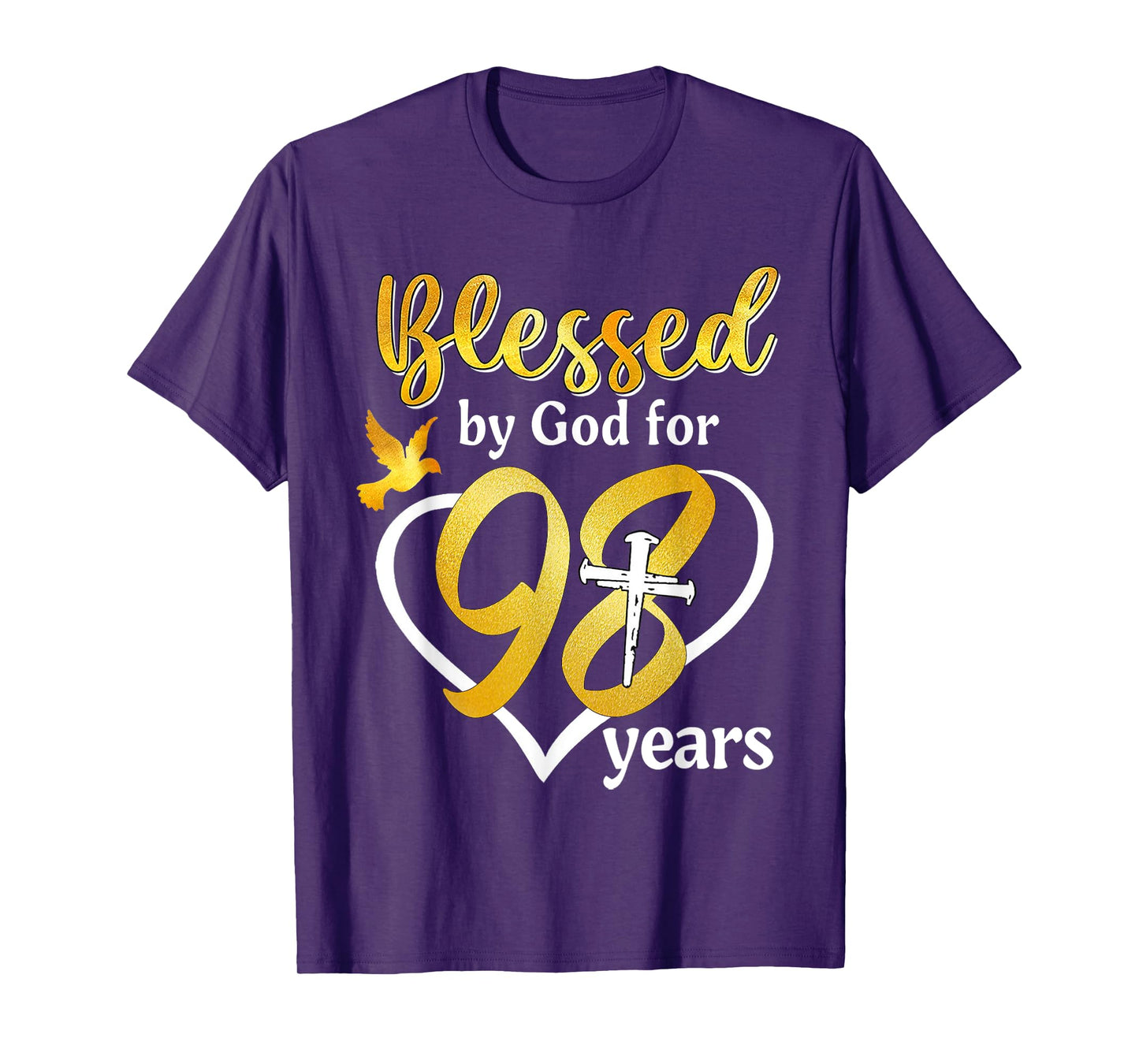 Blessed By God For 98 Years Old 98th Birthday Party Women T-Shirt