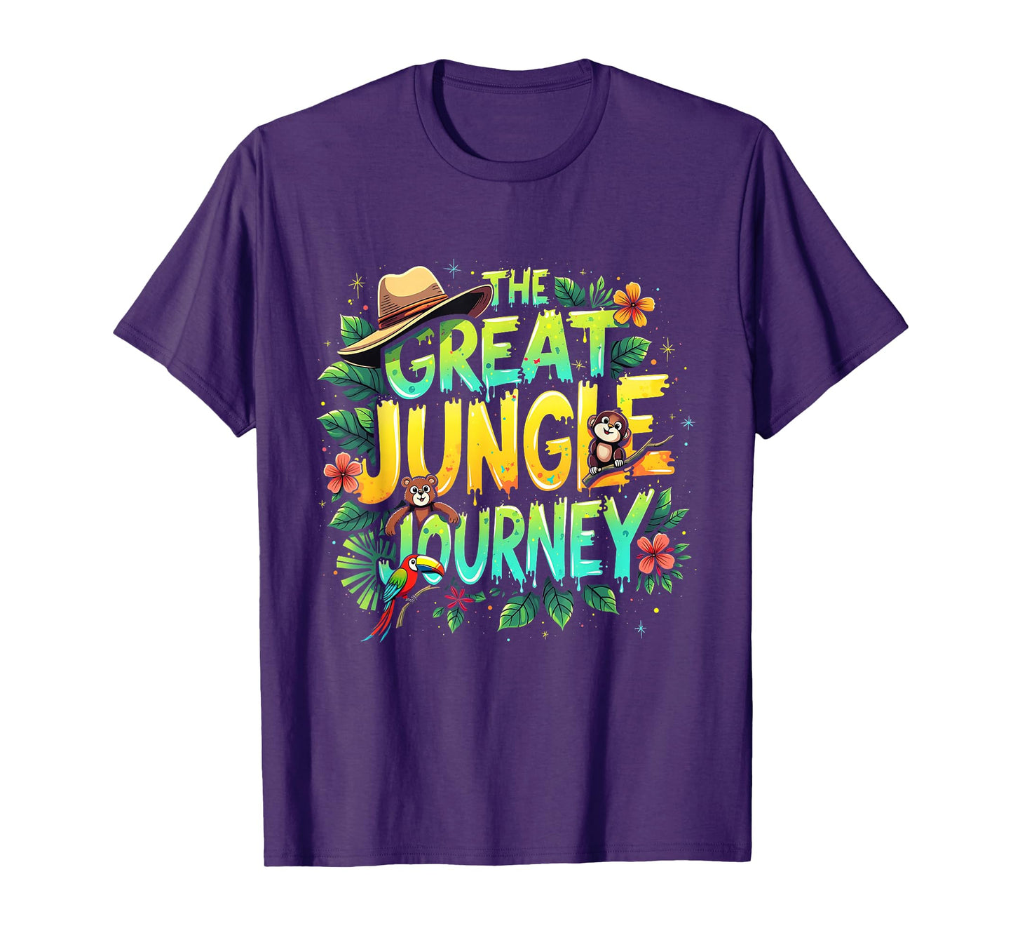 Retro The Great Jungle Journey Adventure Theme VBS Apparel T-Shirt