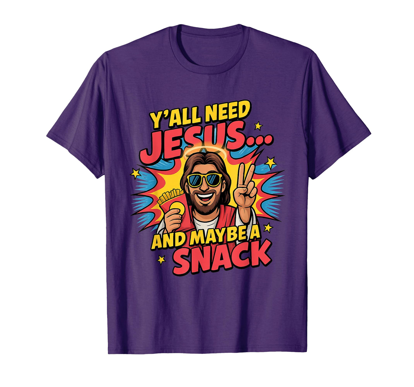 Funny Christian Shirts - Snack and Faith Driven T-Shirt