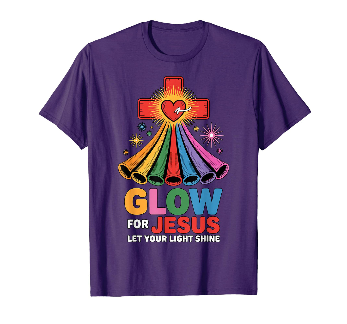 Glow for Jesus Christian Faith T-Shirt