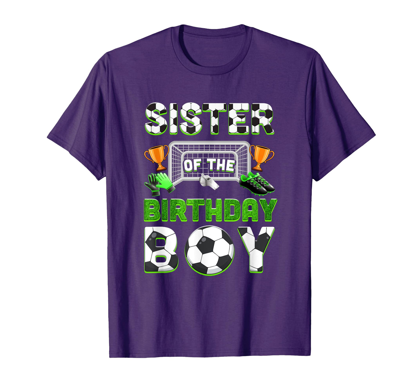 Sister Of The Birthday Boy Soccer Family Matching Party T-Shirt