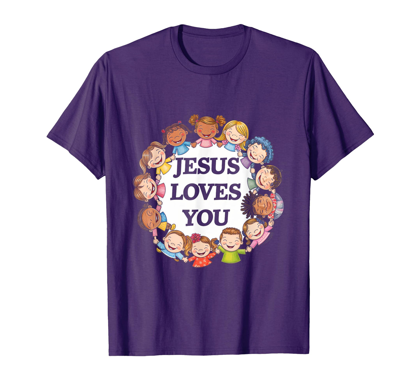 Jesus Loves You Kids Faith Children Religious Love T-Shirt