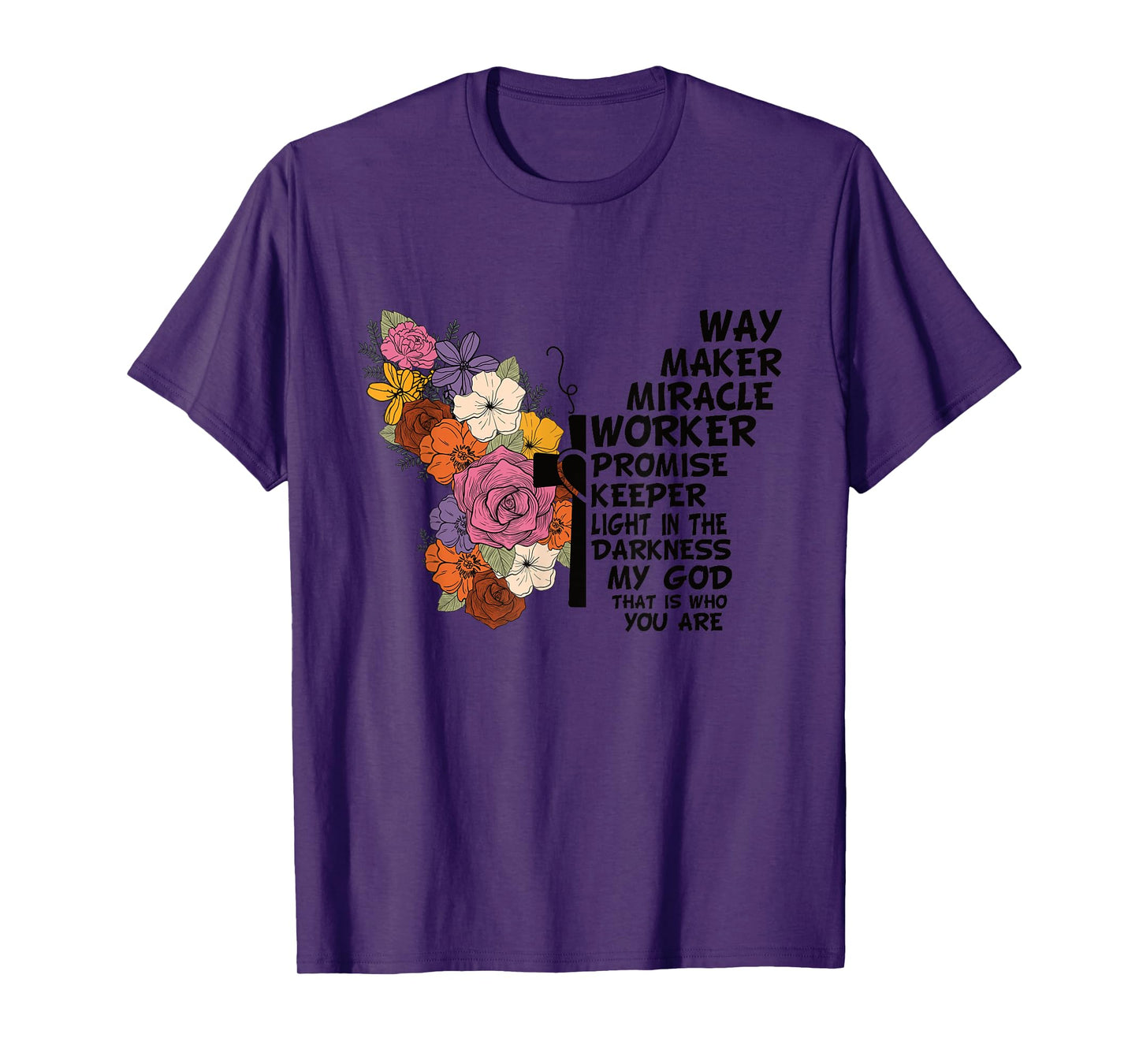 Waymaker Miracle Worker Christian Faith Inspiring Jesus T-Shirt