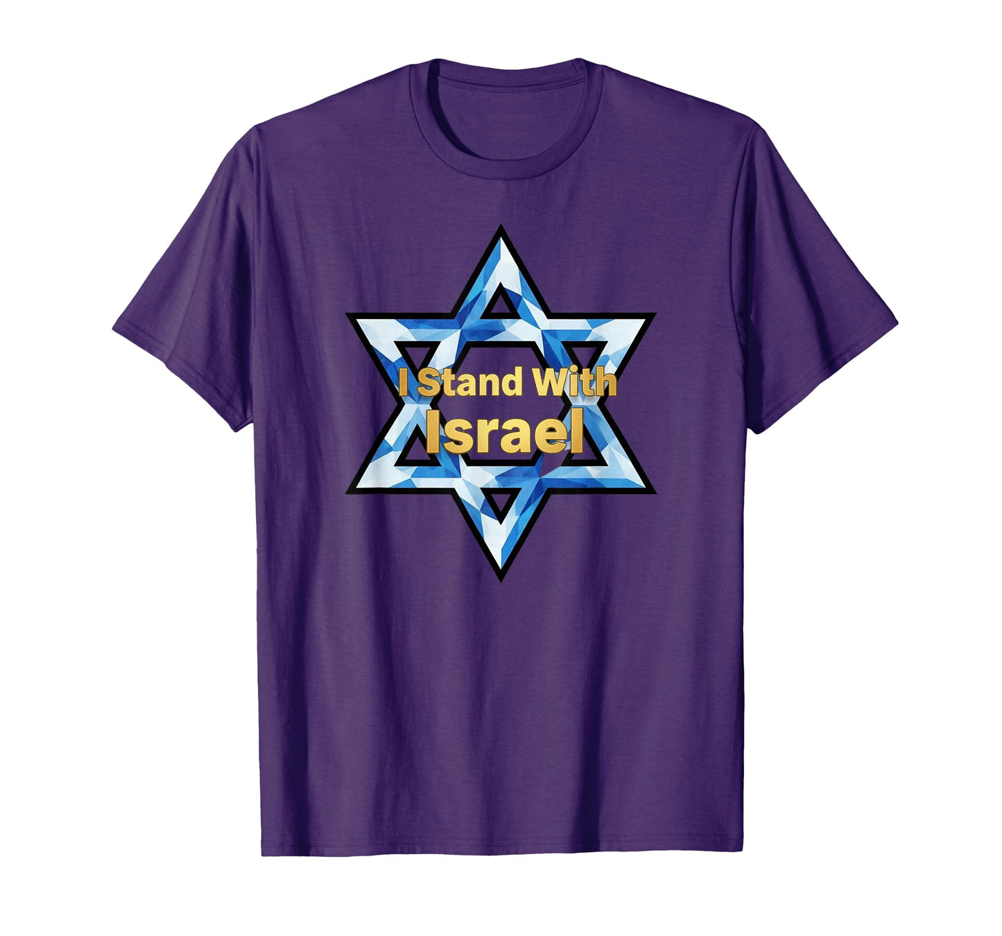 I Stand with Israel Star of David Bold T-Shirt