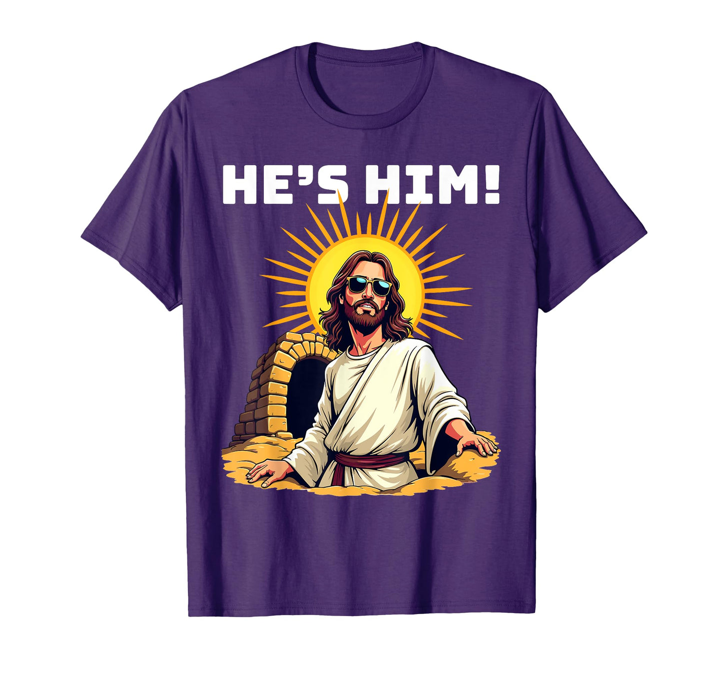 He's Him - Funny Jesus Christian Easter Meme T-Shirt