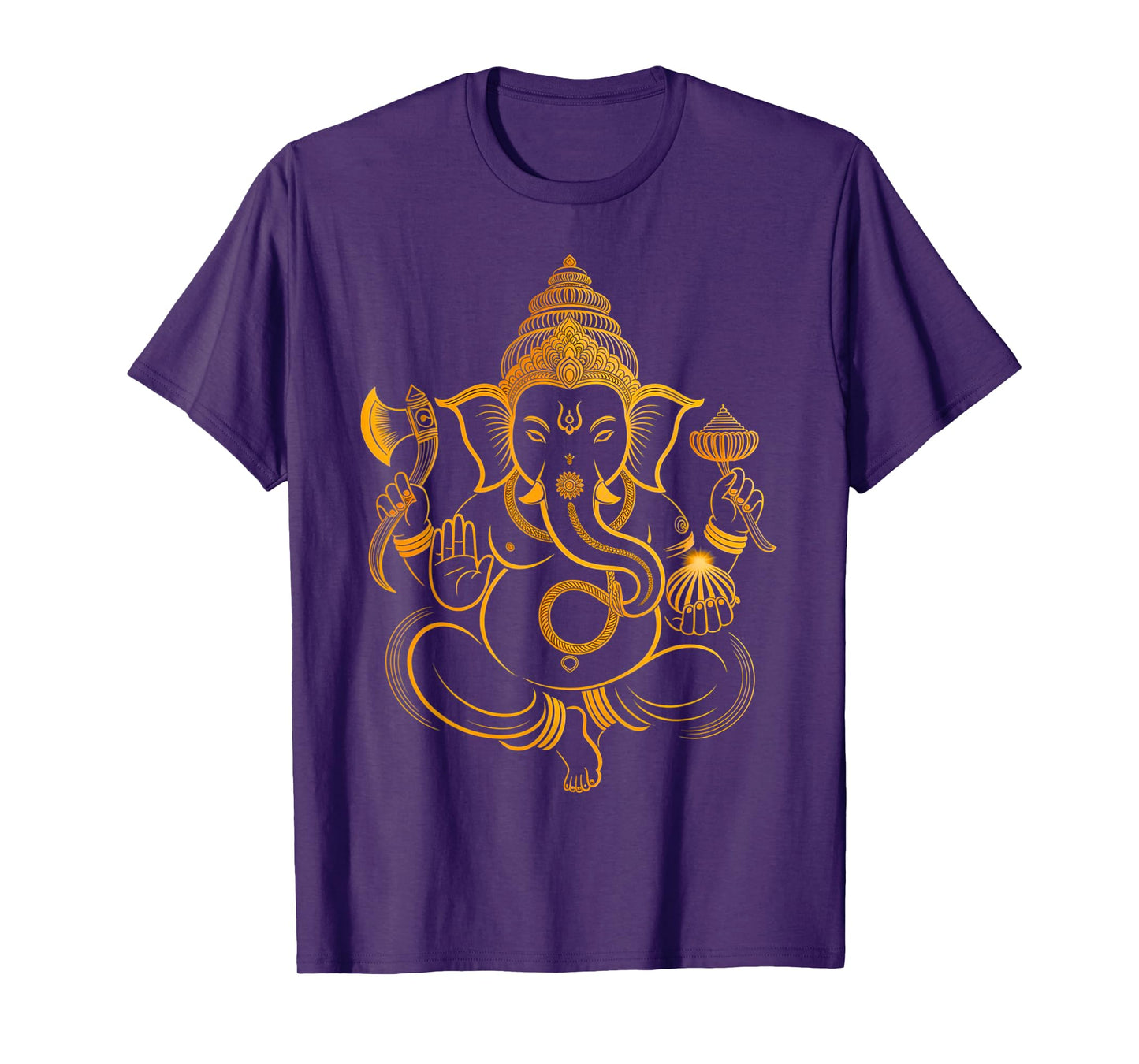 Hindu Ganesha Puja Elephant God India Meditation Yoga Murti T-Shirt