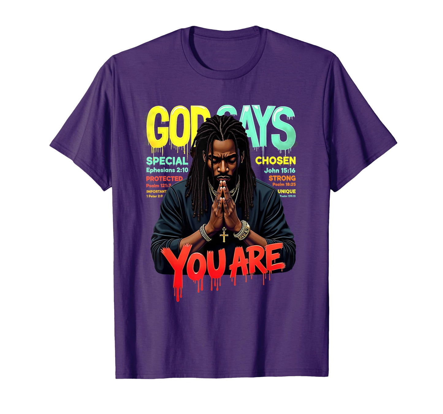 Black Man God Says You are Juneteenth Emancipation Day T-Shirt
