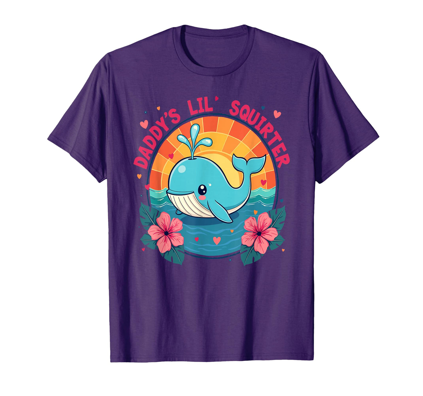 Daddys Lil Whale Shirt Funny Inappropriate Adult Humor Women T-Shirt