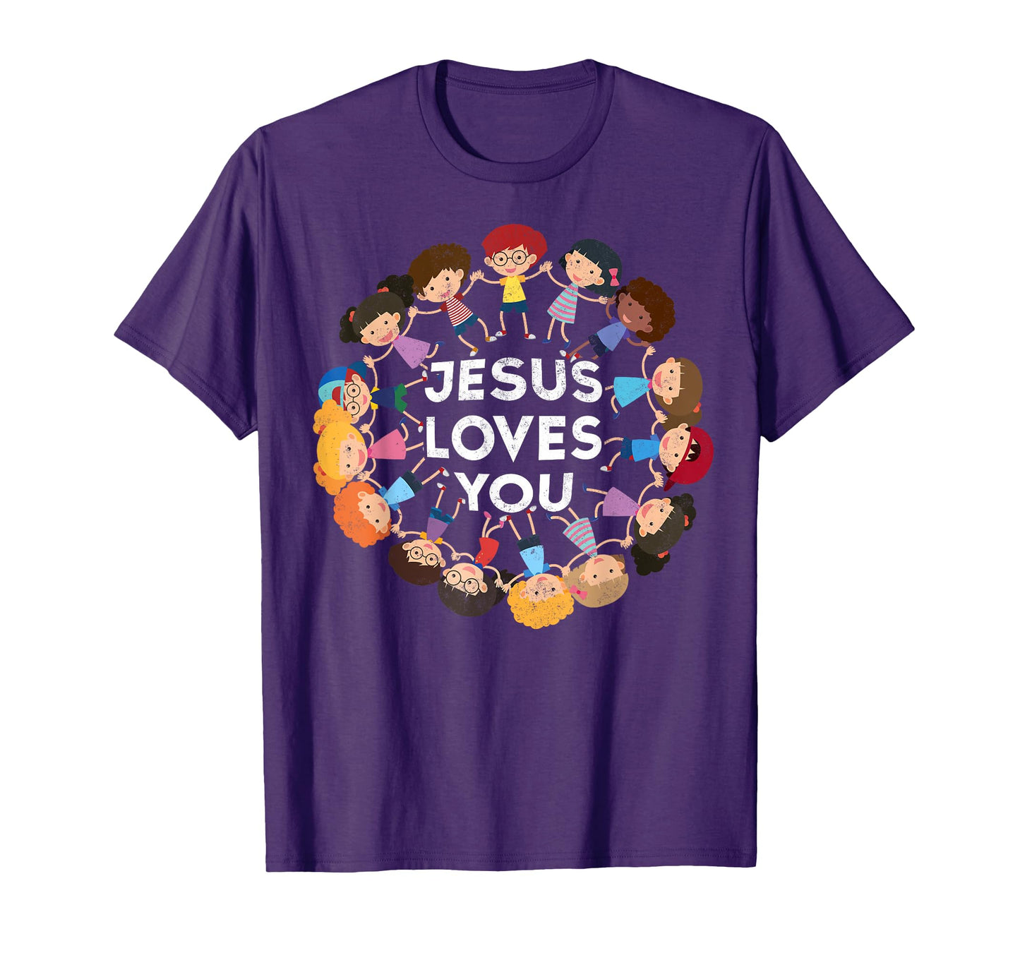 Jesus Loves You Christian Kids Tee Jesus Christ Bible Lover T-Shirt