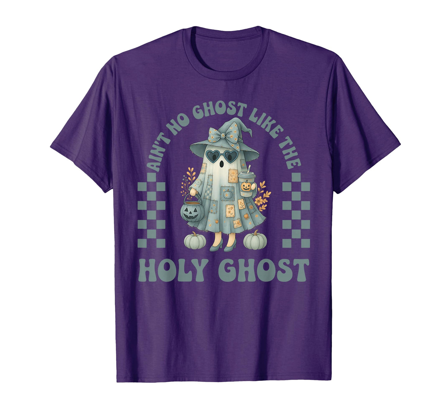 Groovy Aint No Ghost Like The Holy Ghost Christian Halloween T-Shirt