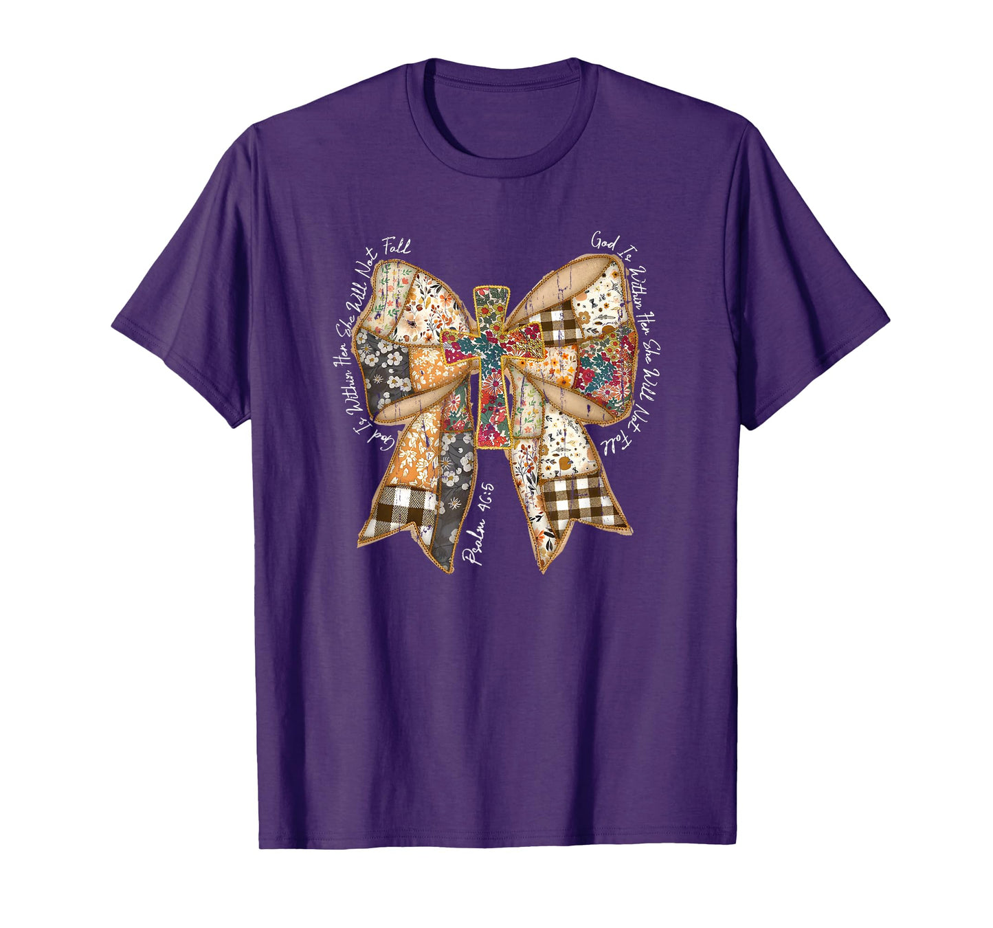 God is Within Her She Will Not Fall, Jesus, Christian T-Shirt