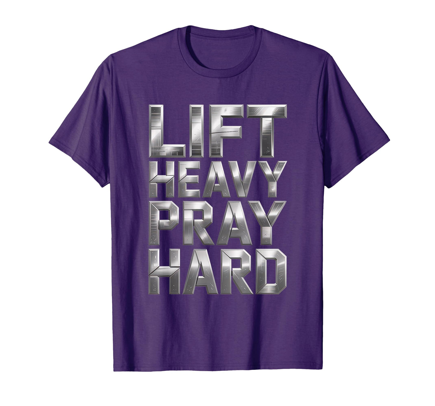 Lift Heavy Pray Hard Tshirt Gym Christian Gift Jesus Faith T-Shirt