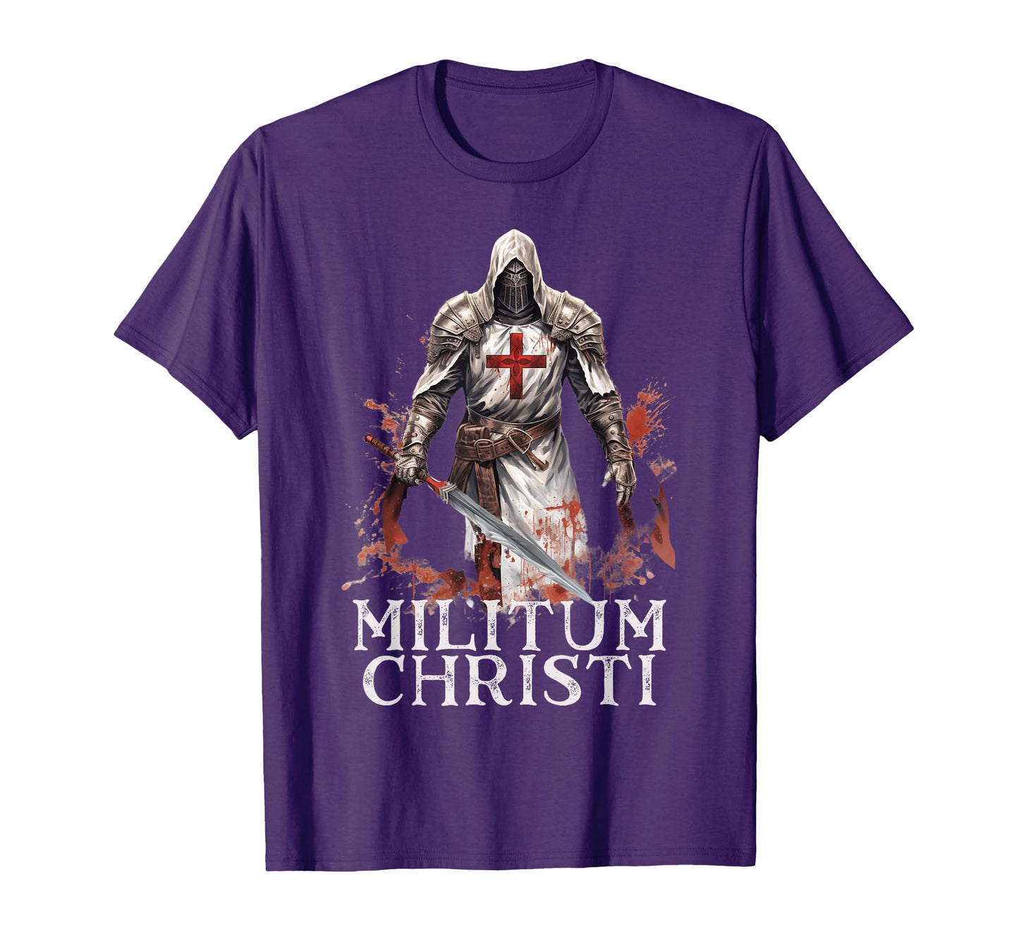 Modern Day Catholic Designs Catholic Knight Templar Crusader Cross T-Shirt