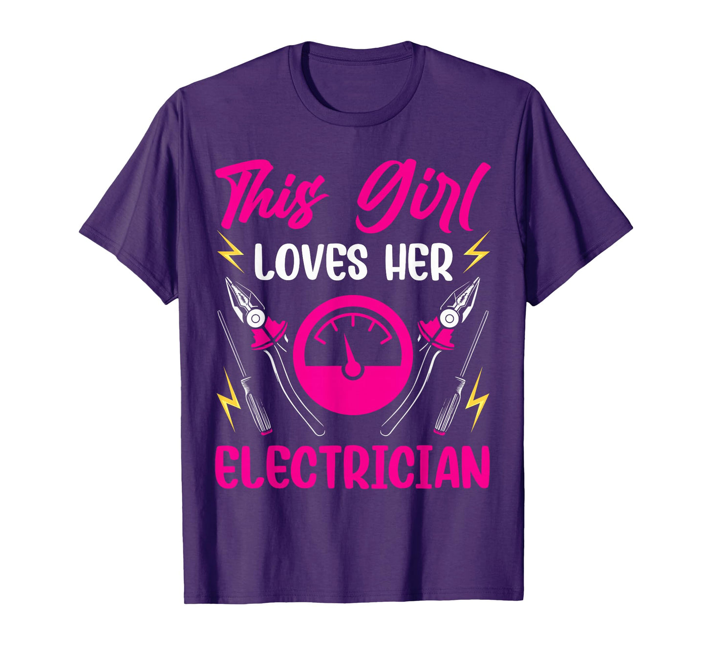 I Love My Electrician Wife Girlfriend This Girl Loves Her T-Shirt