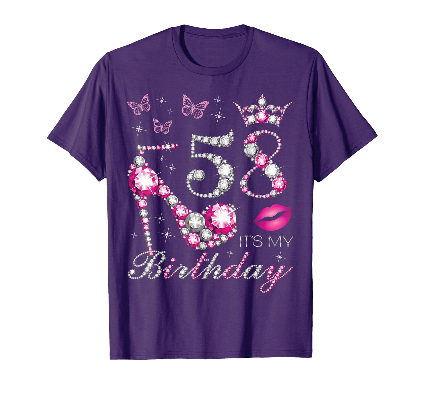 58 It's My Birthday, 58 Years Old, It's My 58th Birthday T-Shirt
