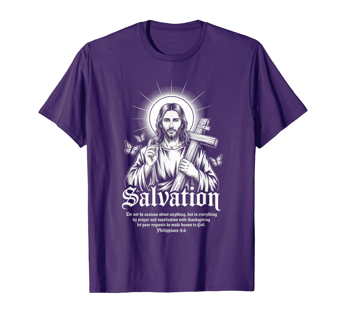 Salvation Philippians Bible Verse Christian Streetwear T-Shirt