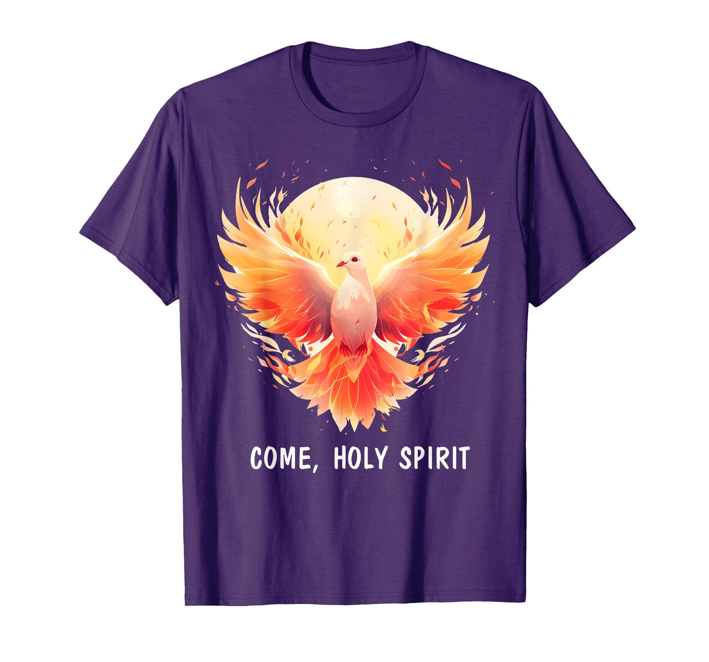 COME HOLY SPIRIT Jesus Christian Dove Pentecost T-Shirt