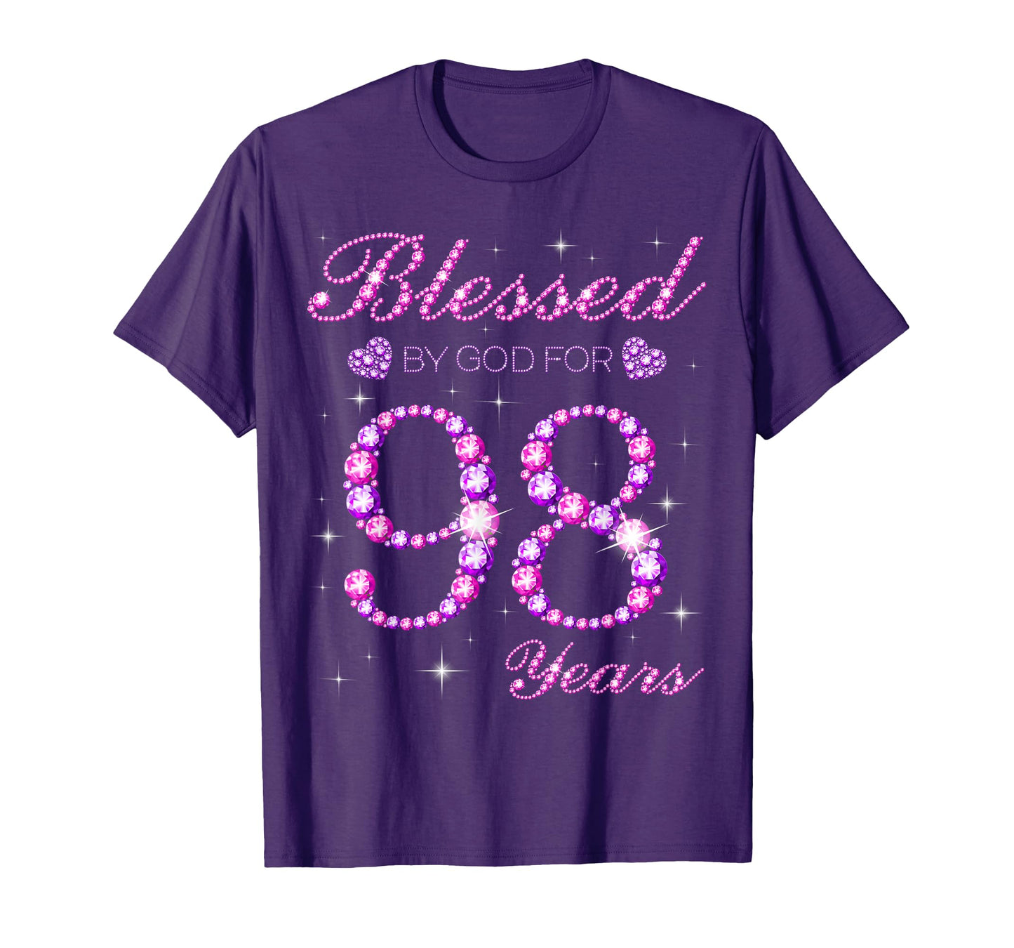 Blessed by God for 98 Years Old 98th Birthday Party T-Shirt