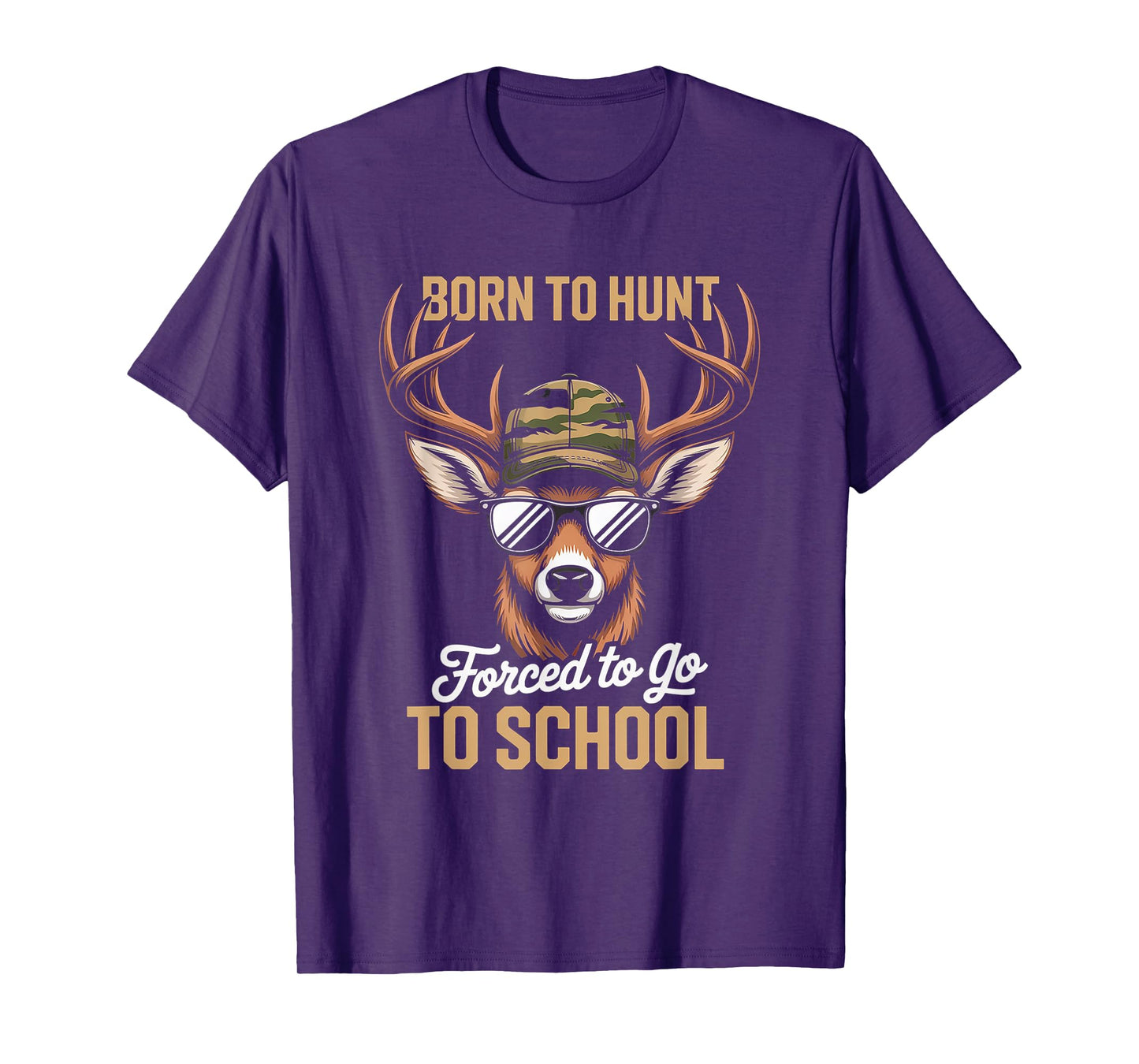 Cool Deer Hunter Back to School Funny Design Gift T-Shirt