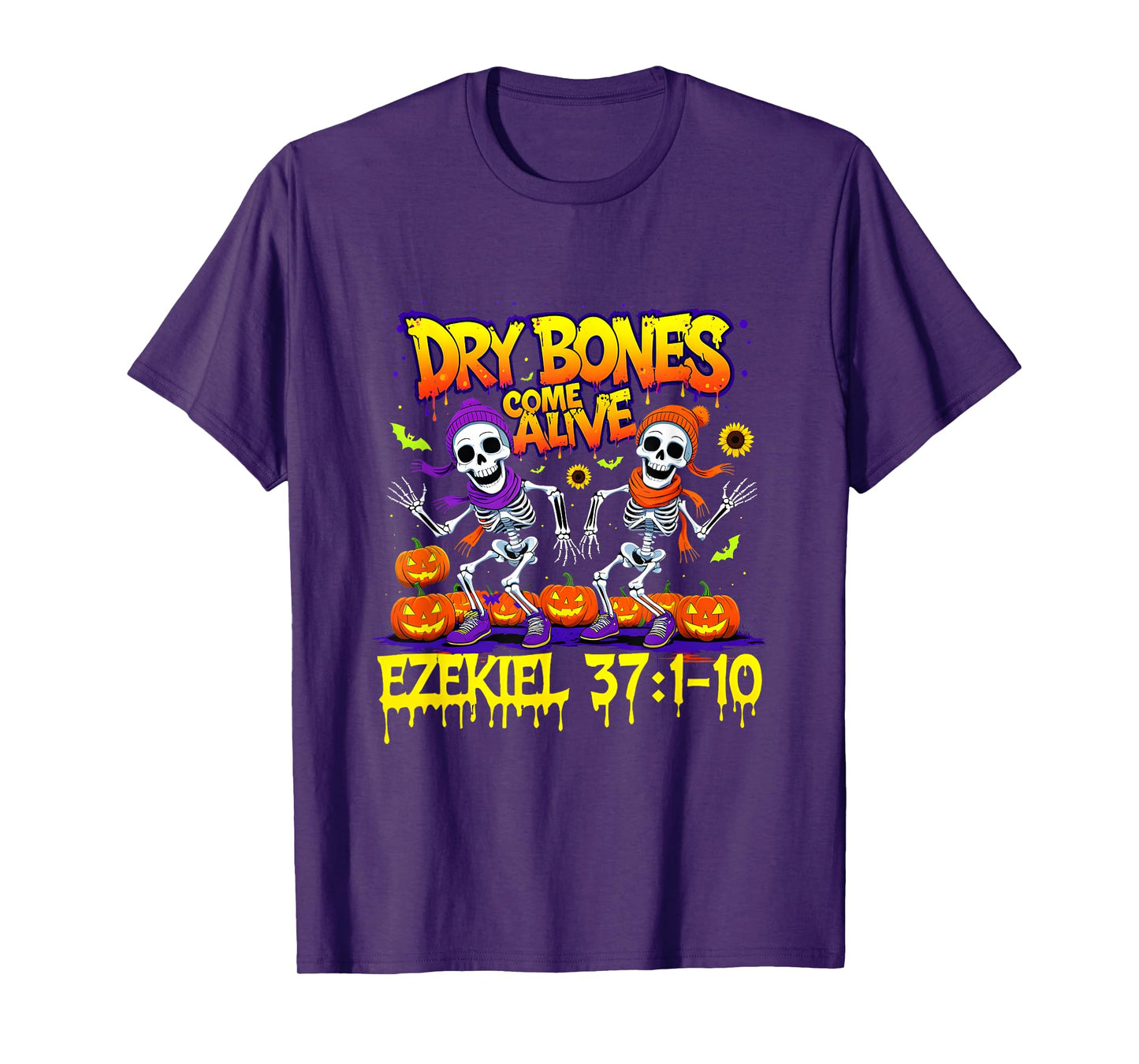 Dry Bones Come Alive Ezekiel 37 Bible Verse Christian T-Shirt