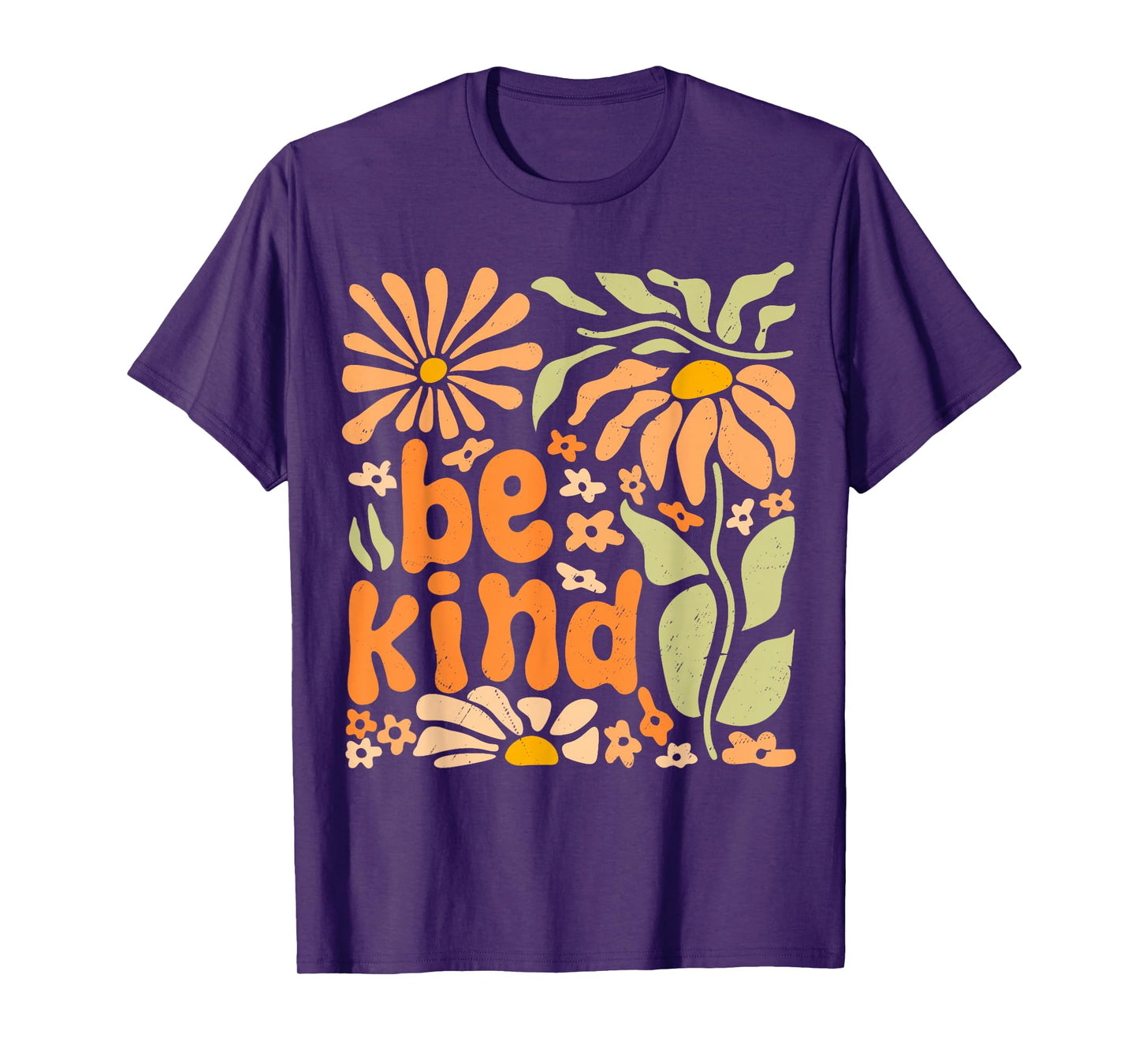 Be Kind Floral Positive Quote Boho Flowers Choose Kindness T-Shirt