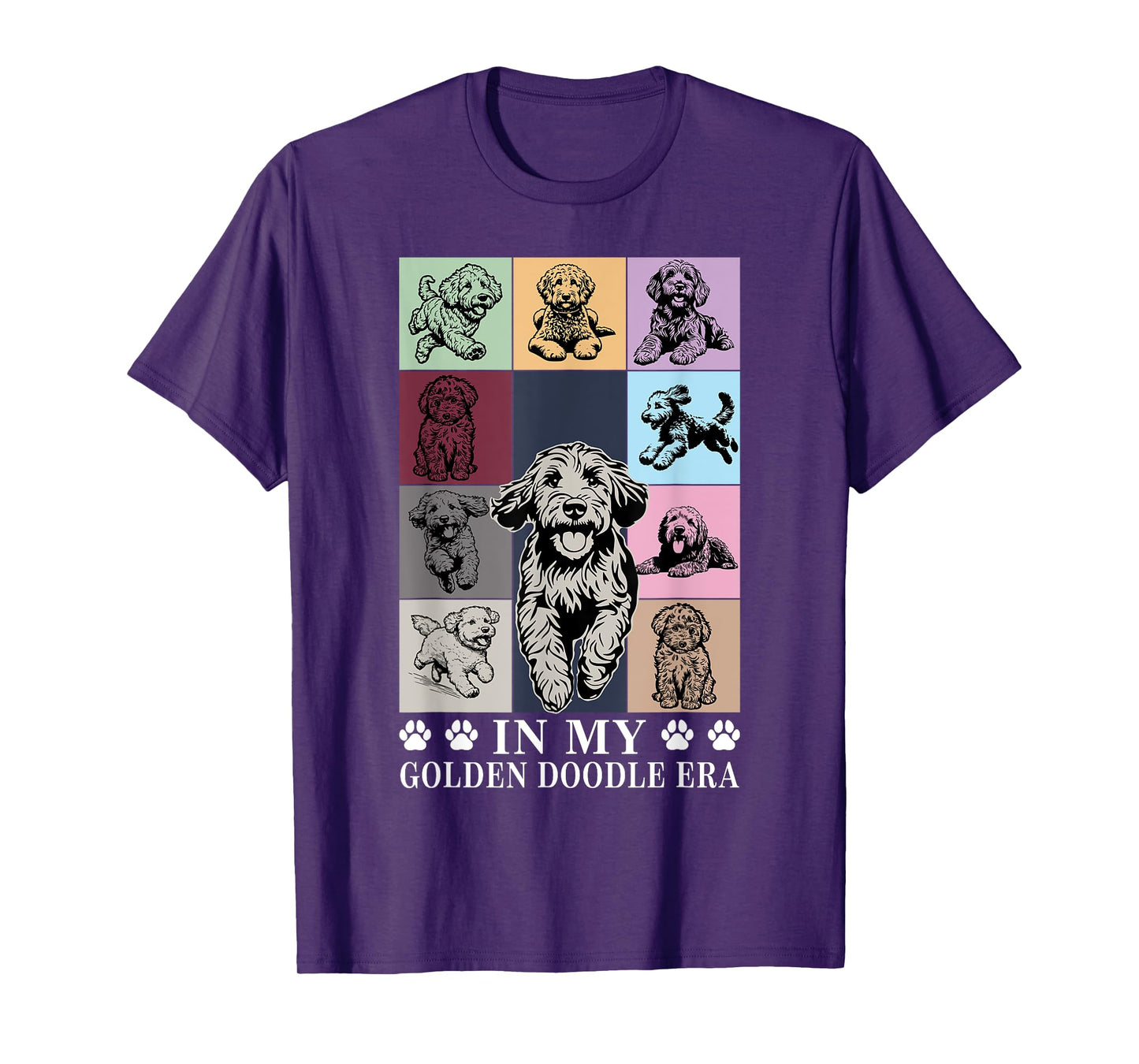 Funny Dog Lovers Quote In My Golden Doodle Era Cool Women T-Shirt