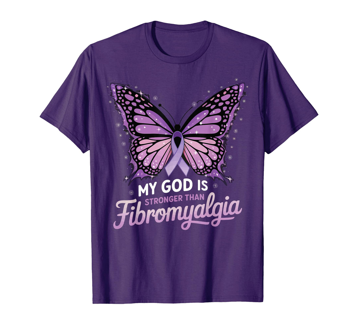 My God Is Stronger Than Fibromyalgia T-Shirt