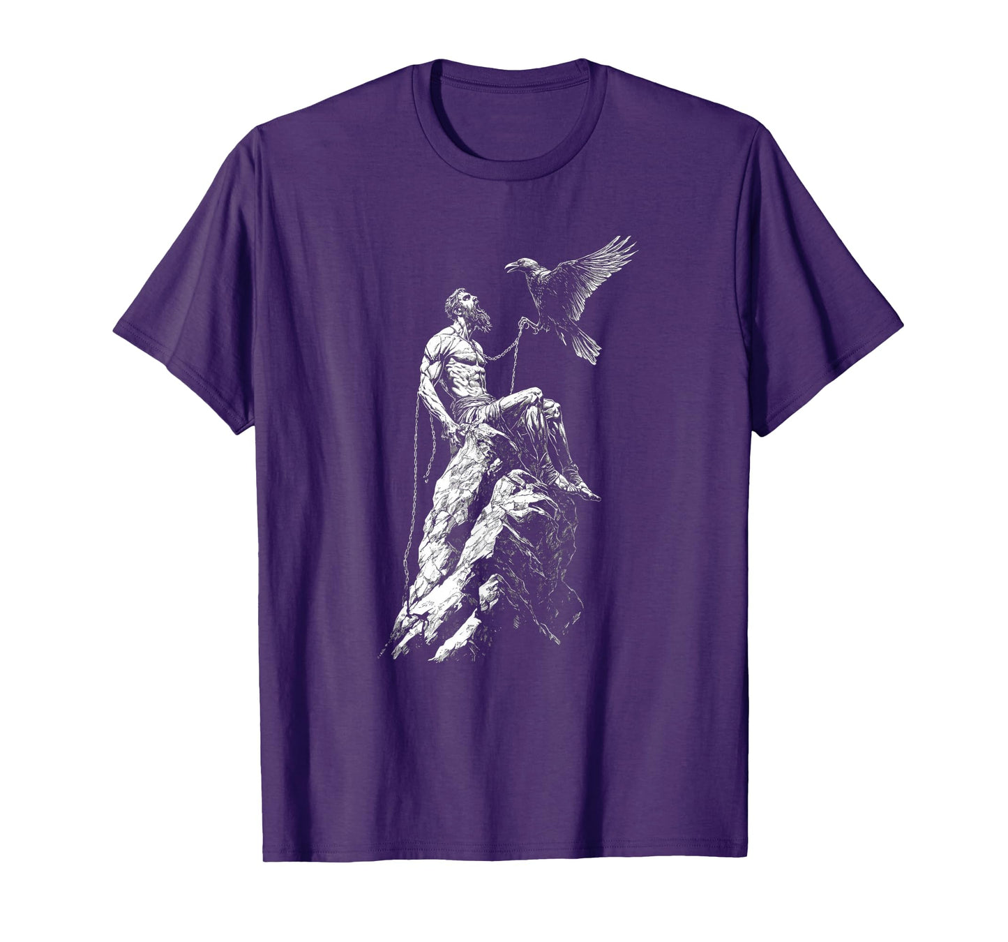 Altrusian Grace Media Prometheus Chained Upon The Mountain, Greek Mythology T-Shirt