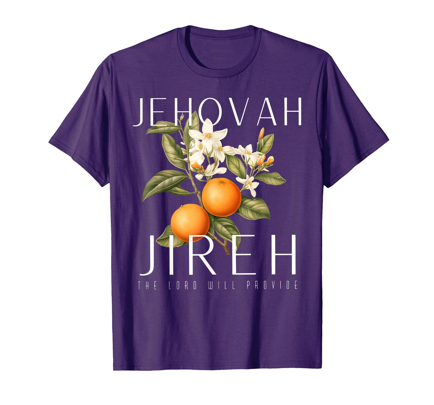 Jehovah Jireh Graphic Christian Jesus Retro Fruit Lemon T-Shirt