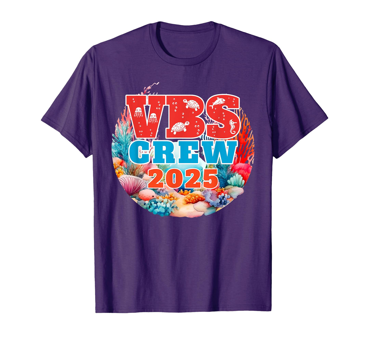 VBS Crew 2025 Vacation Bible School VBS Crew Ocean Beach VBS T-Shirt