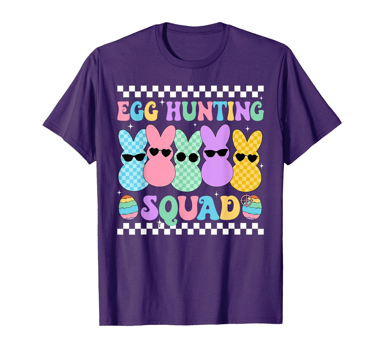 Happy Easter Bunny Egg Hunting Squad Crew Family Boy Girl T-Shirt