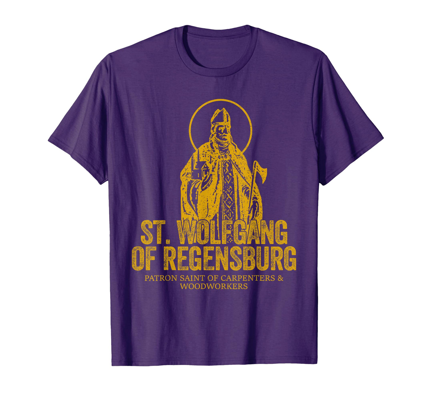 Catholicism Gold St. Wolfgang Of Regensburg Christian Saint T-Shirt