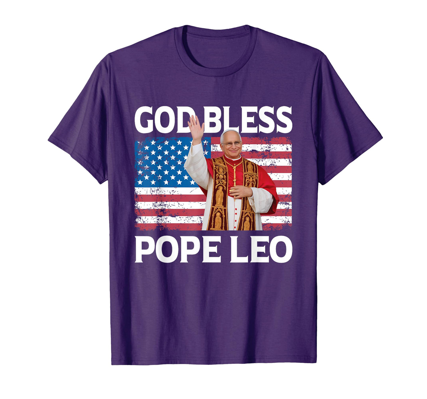 God Bless Pope Leo US Pope Leo XIV T-Shirt