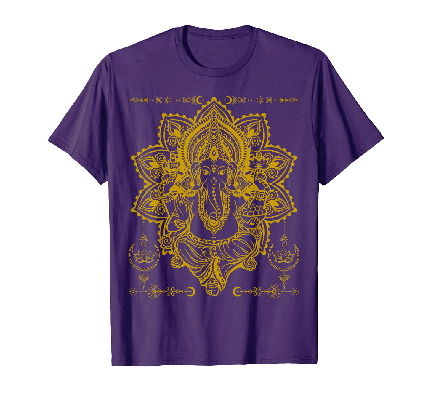 Ganesh Hindu Elephant God Ganesha Yoga Spiritual T-Shirt