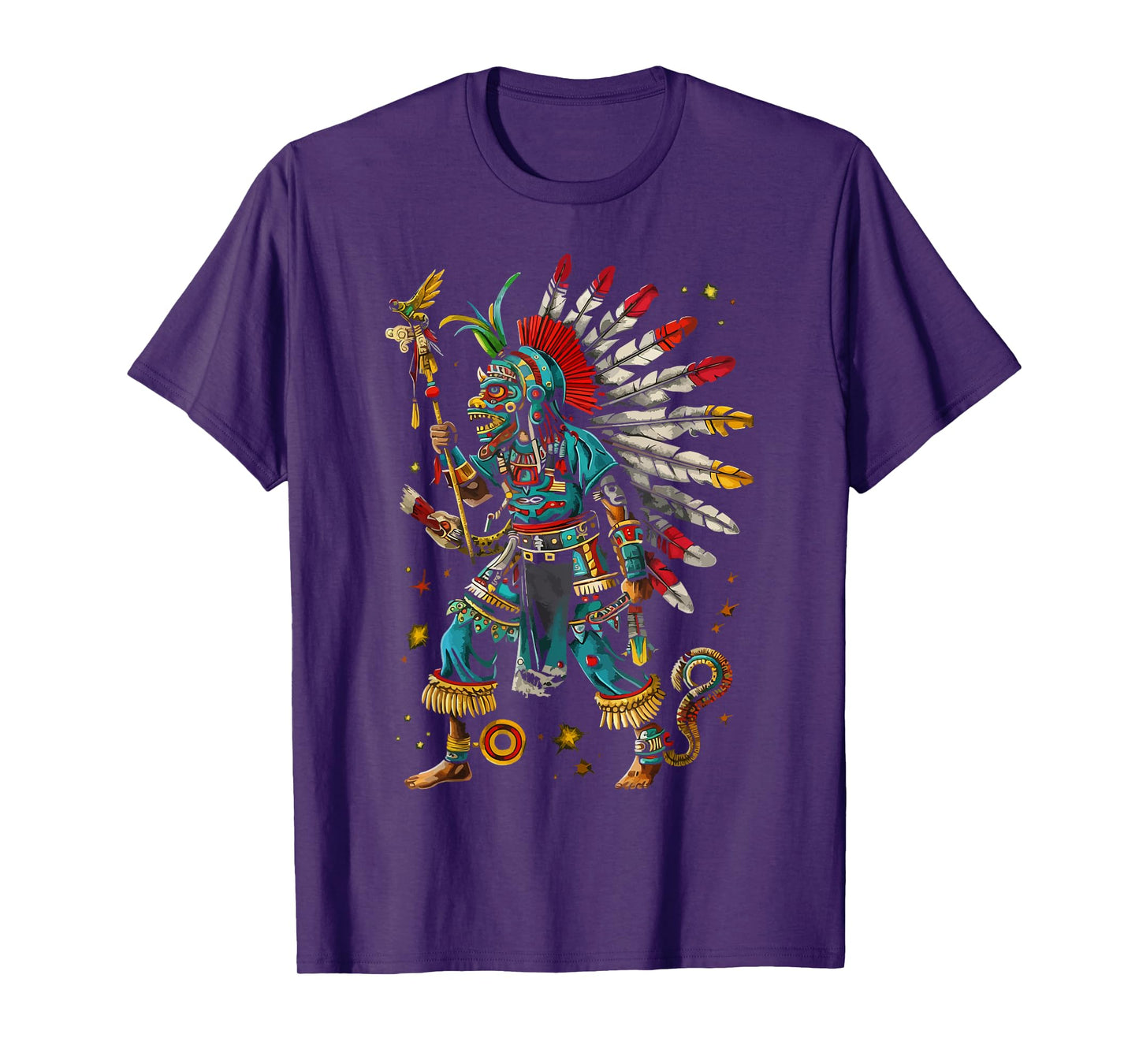 Aztec God Aztec Culture Mayan Indigenous Tlaloc Statue T-Shirt