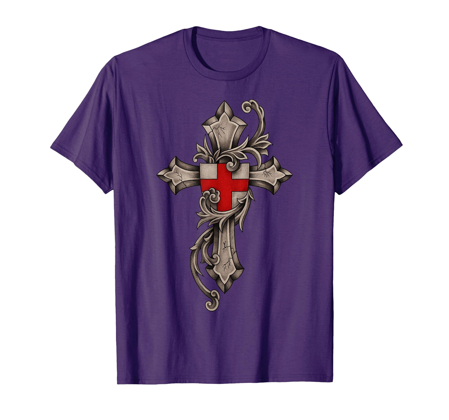 Epic Catholic Templar Cross - Warrior of Christ T-Shirt