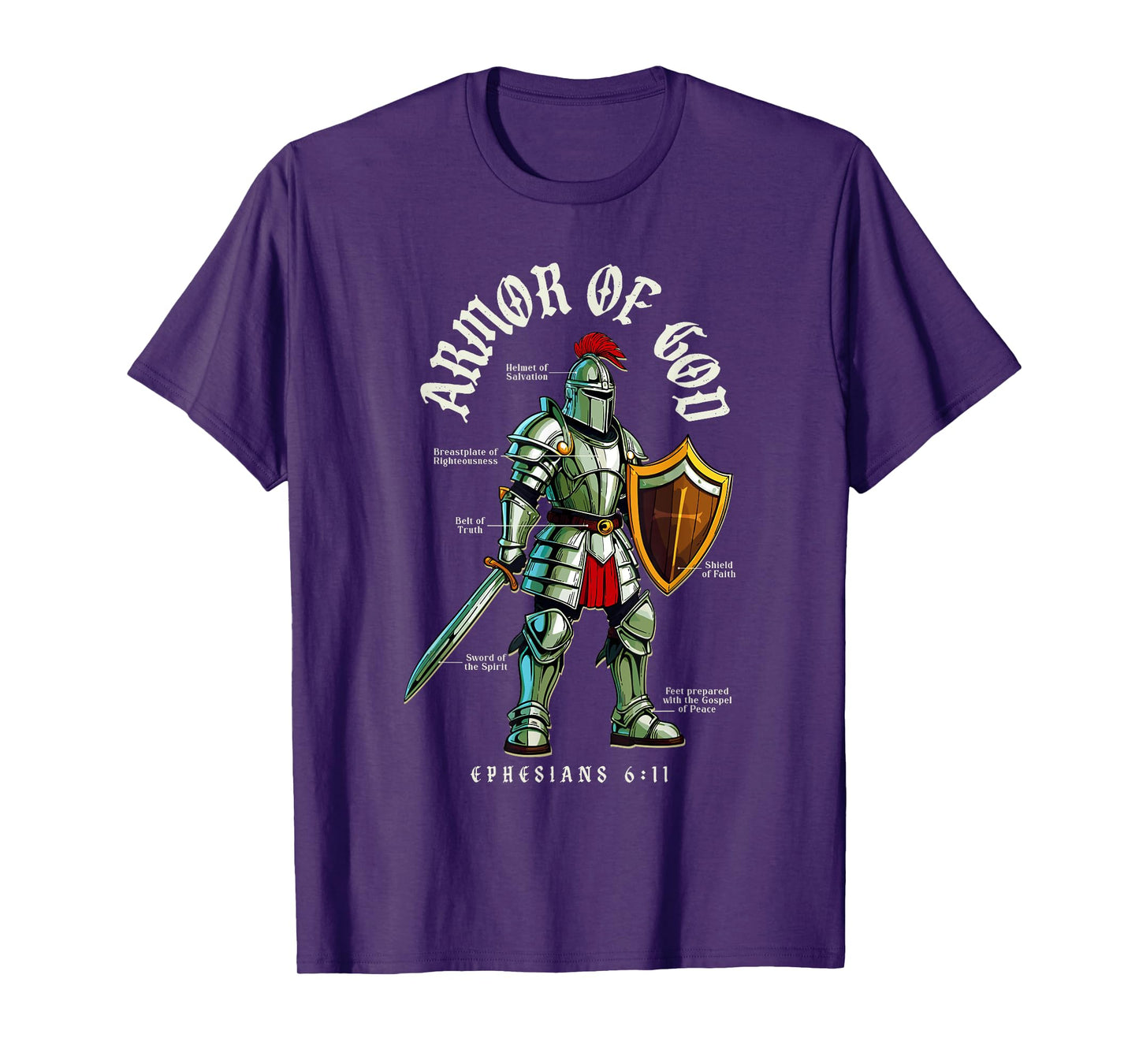 Armor Of God - Christian Bible Verses T-Shirt