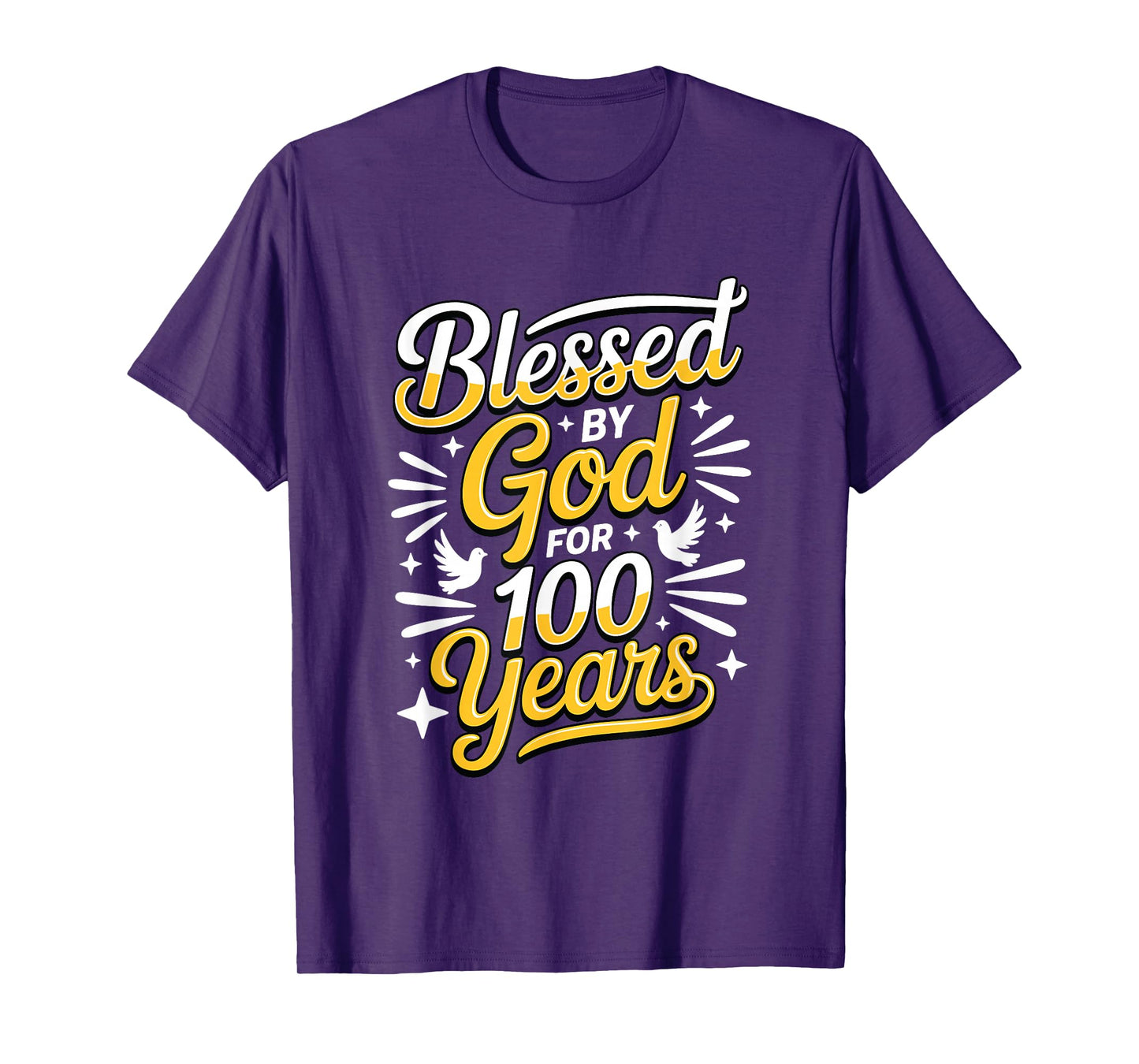 100th Birthday Religious Blessed by God for 100 Years T-Shirt