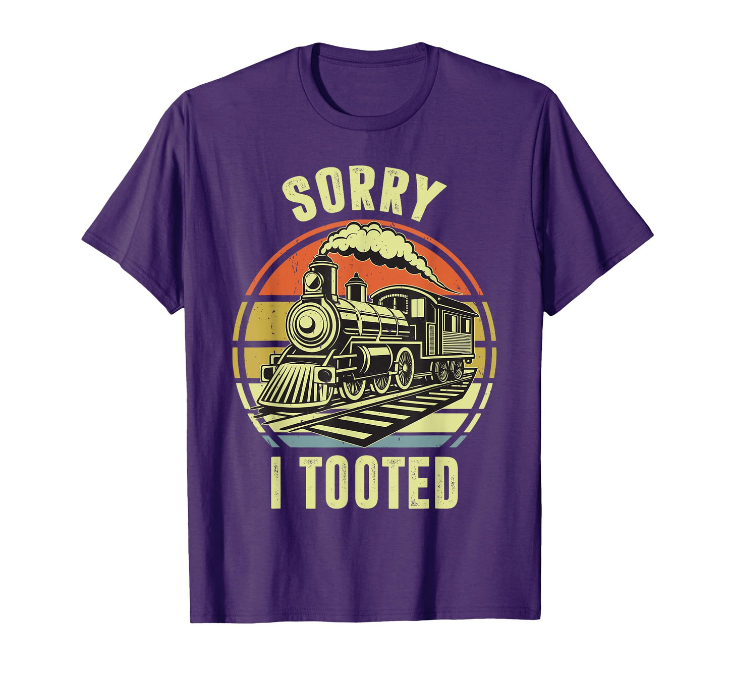 Sorry I Tooted Train-Shirt Toddler Funny Railroad Locomotive T-Shirt
